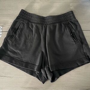 Aerie Gray Shorts with Button Detail